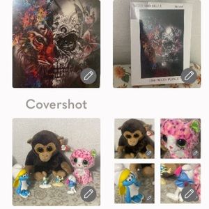 TY Monkey+Kitty+3 Smurfette’s+🔑⛓+Tiger/Skull 1,000p🧩